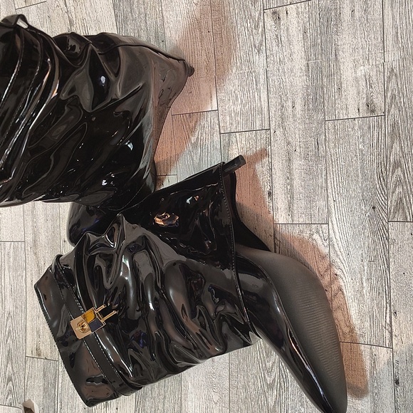 Women's Stiletto Calf Boots - Picture 3 of 6